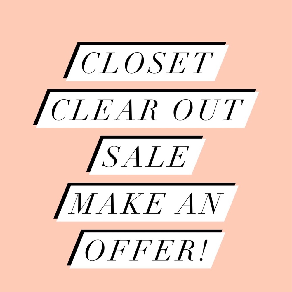 Closet sale: make an offer
